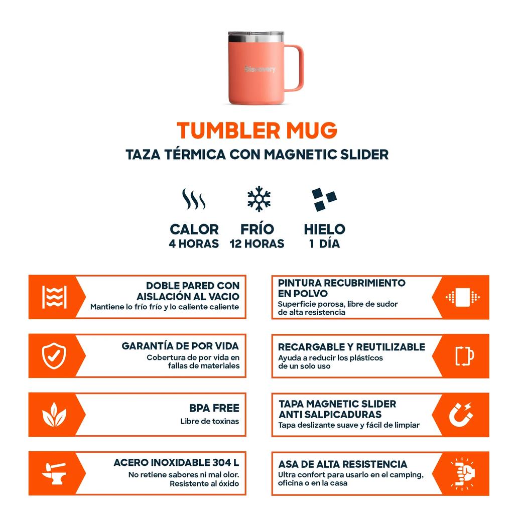 Miniatura Taza Térmica Tapa Magnetic Slider 350 ml (MUG) -