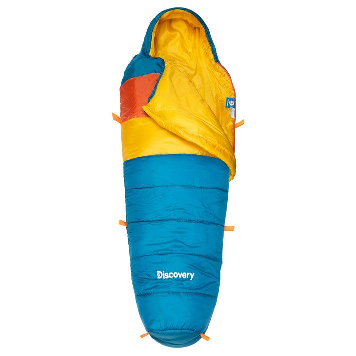 Miniatura SACO DORMIR MOMIA DOLOMITES DXS65 - Color: azul/amarillo