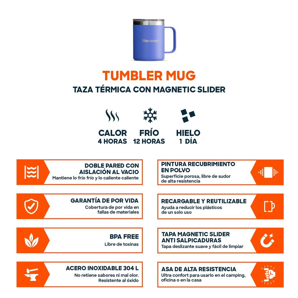 Miniatura Taza Térmica Tapa Magnetic Slider 350 ml (MUG) -