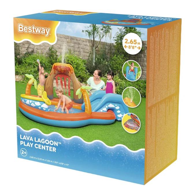 Miniatura Piscina Y Juegos Inflable Lava 2.65Mx2.65Mx1.04M -