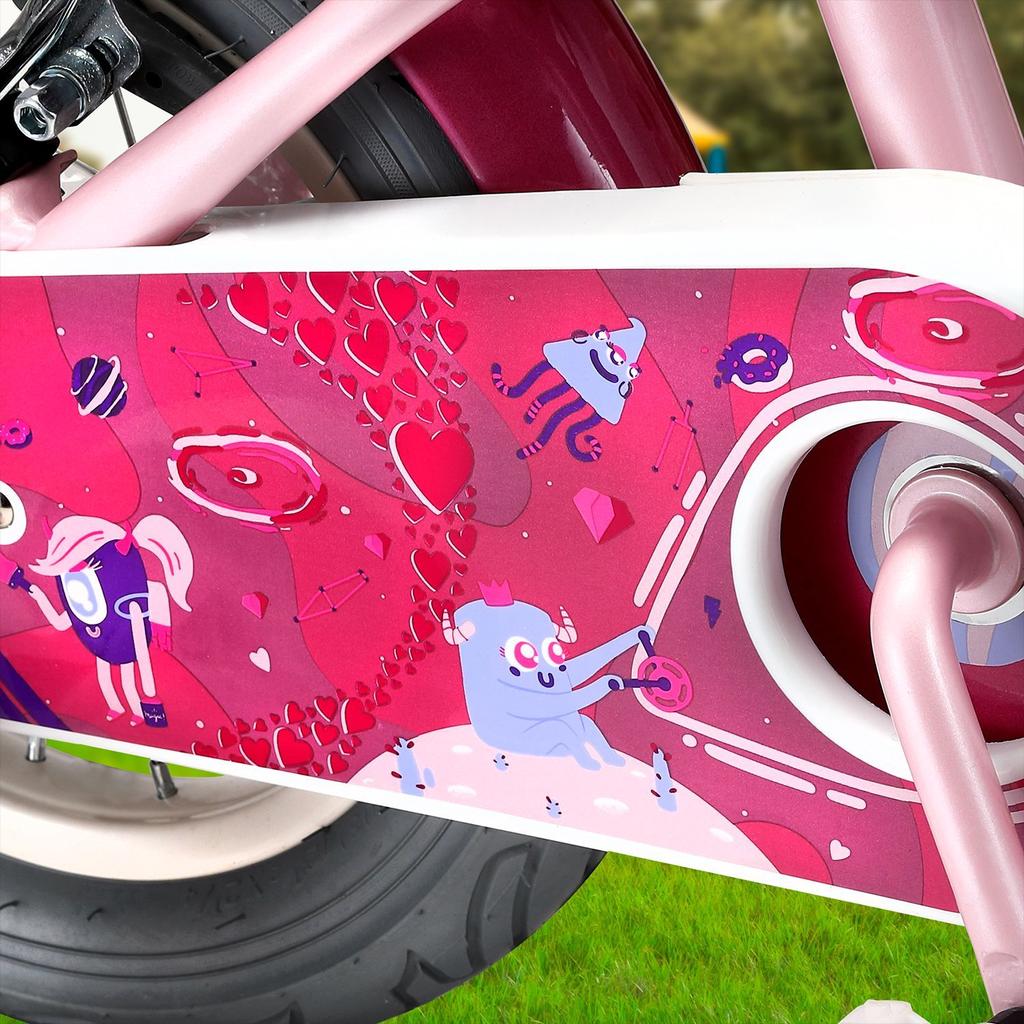 Miniatura Bicicleta Infatil Beauty Aro 12 - Color: Rosado