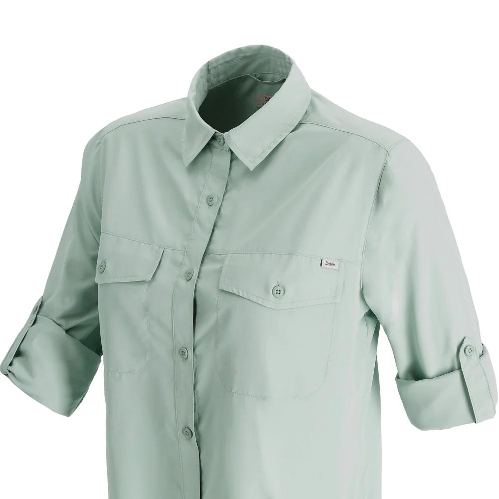 Miniatura Blusa Manga Larga Bridge Mujer - Color: Verde Agua Claro