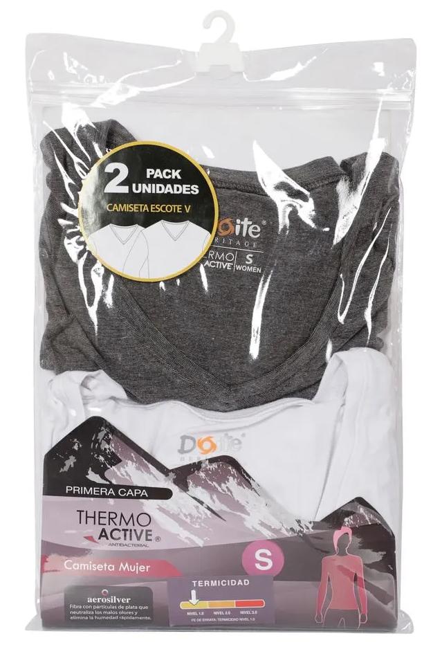 Miniatura 1ra Capa Camiseta Pack Thermoactive Women - Color: Blanco