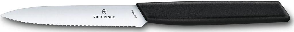Cuchillo Verdura Dentado Swiss 10 Cm - Color: Negro
