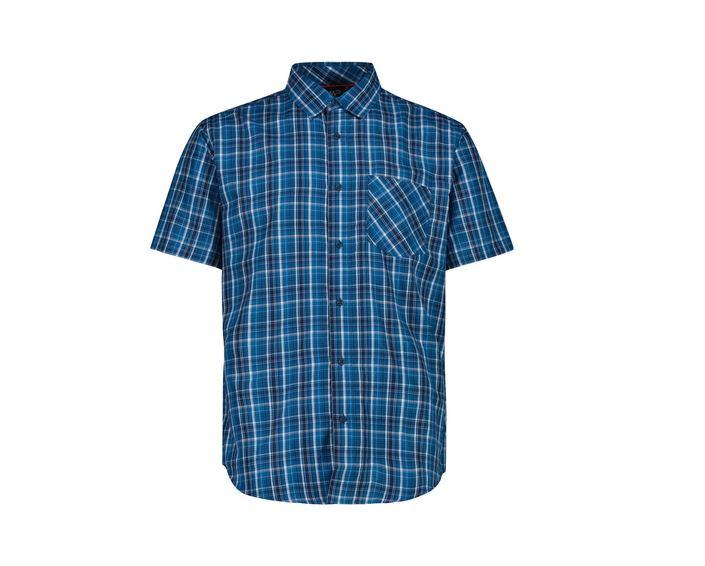 Miniatura Camisa Hombre Short-Sleeve Checked - Color: Azul