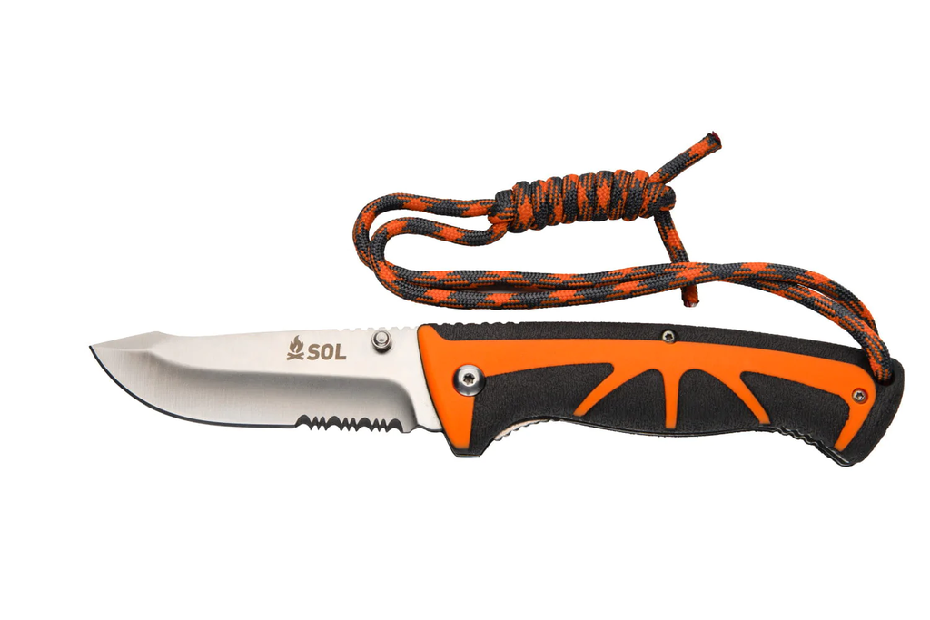 Miniatura Cuchillo Stoke Folding Knife - Color: Naranjo