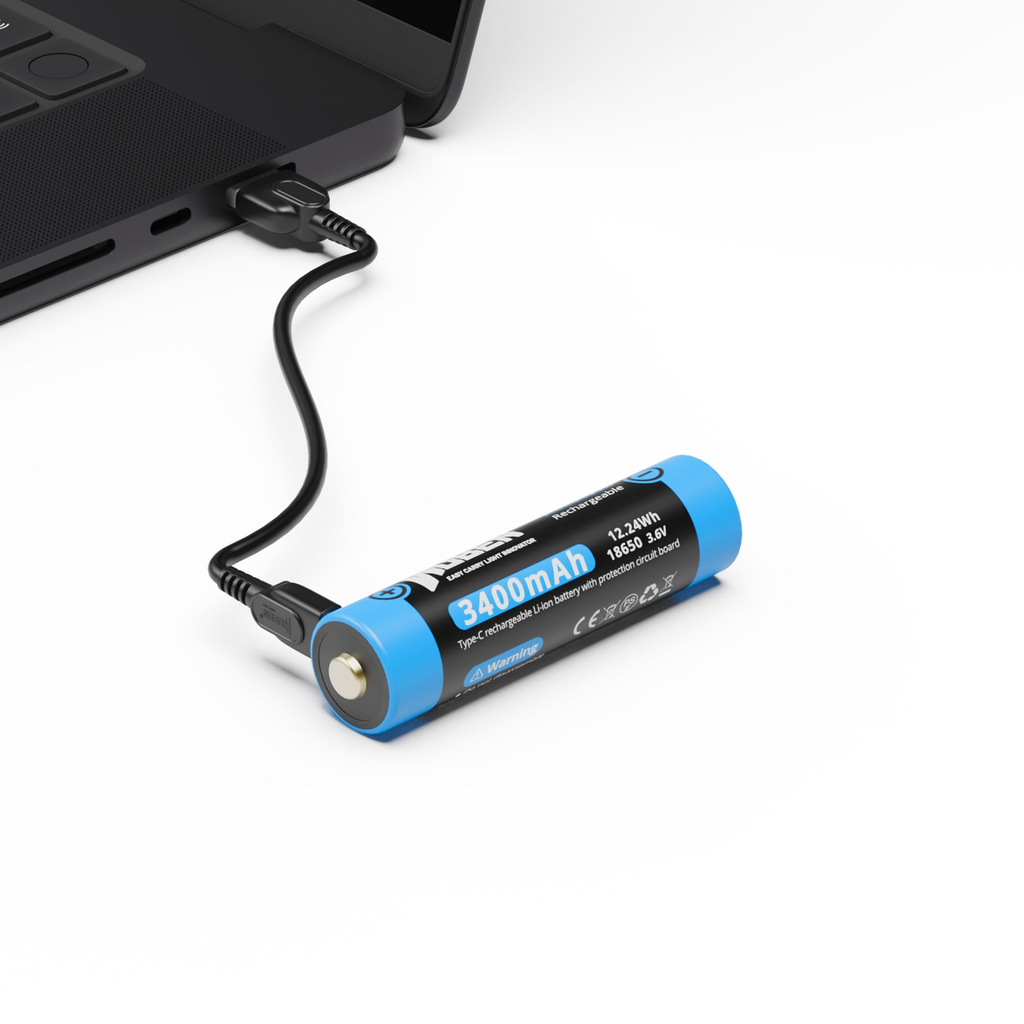 Miniatura Batería Recargable Li-Ion 3.7V 2600mAh con Puerto USB-C -