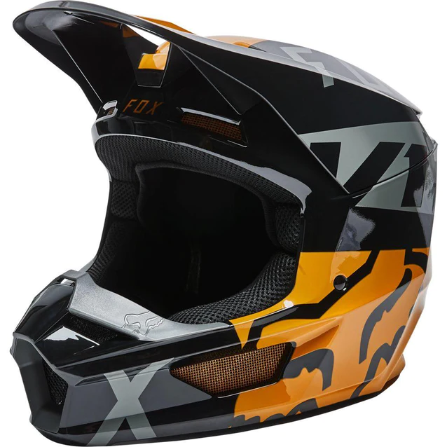 Miniatura Casco Moto V1 Skew - Color: Negro