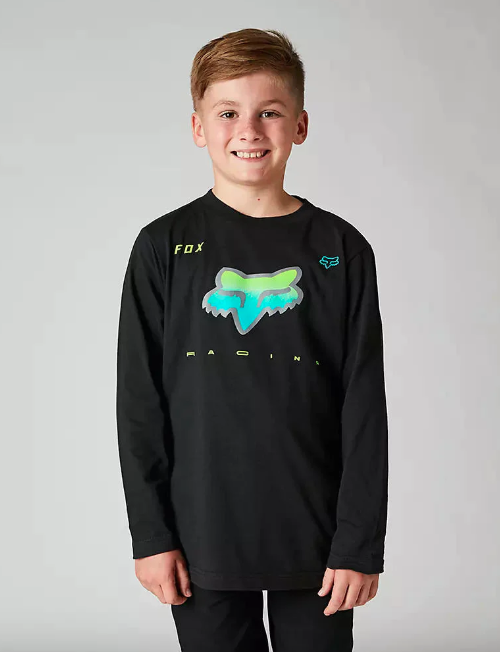 Miniatura Polera Lifestyle Niño Rkane Manga Larga - Color: Negro