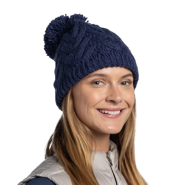 Gorro Knitted & Fleece Beanie Caryn Midnight - Color: Midnight