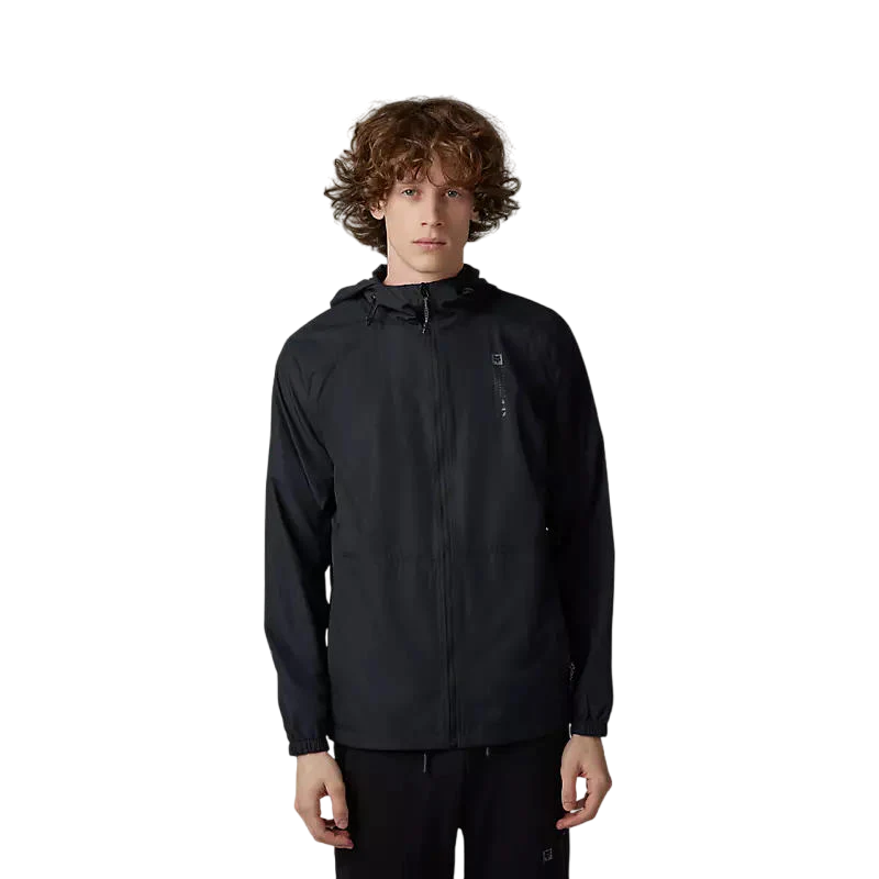 Miniatura Chaqueta Hombre Cortavientos Lifestyle Base Over - Color: Negro