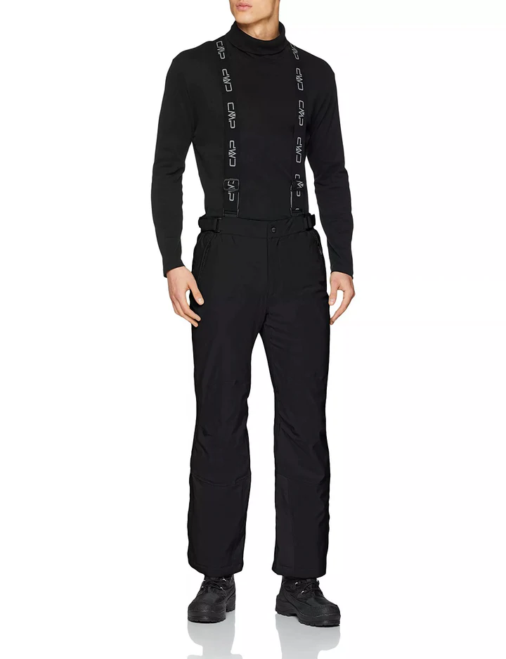 Pantalón Impermeable Salopette Hombre-3W17397N - Color: Negro
