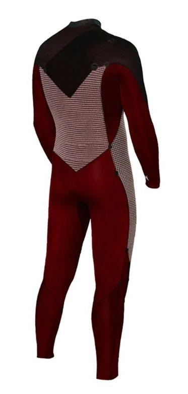 Traje de Neopren Wetsuits Yeti 43 Steamer 2022 - Color: Burgondy