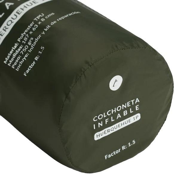 Miniatura Colchoneta Inflable Trekking/Camping Huerquehue - Color: Verde