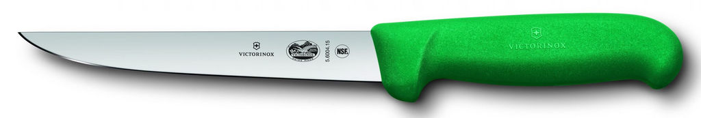 Cuchillo Deshuesar Recto Hoja Ancha Fibrox 15 cm - Color: Verde