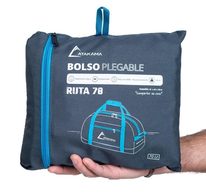 Miniatura Bolso Plegable Duffle Ruta 78 70 Lt - Color: Azul