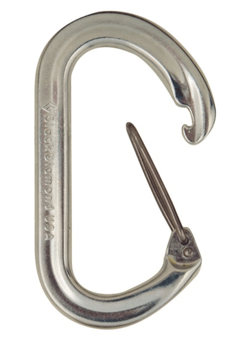 OVAL WIREGATE CARABINER