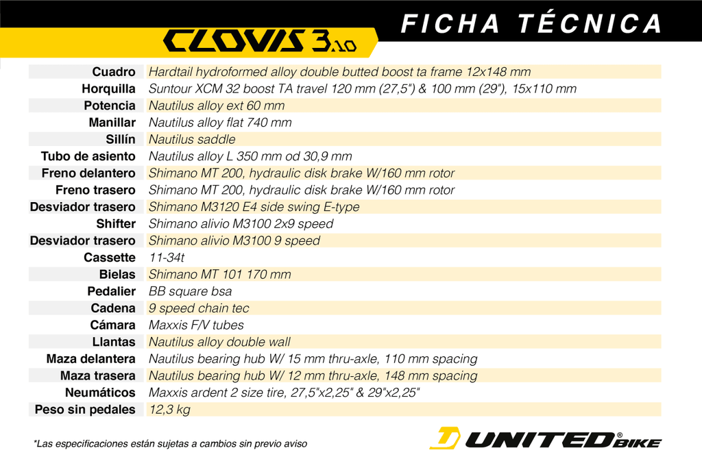 Miniatura Bicicleta Clovis 3.10 Aro 29 -