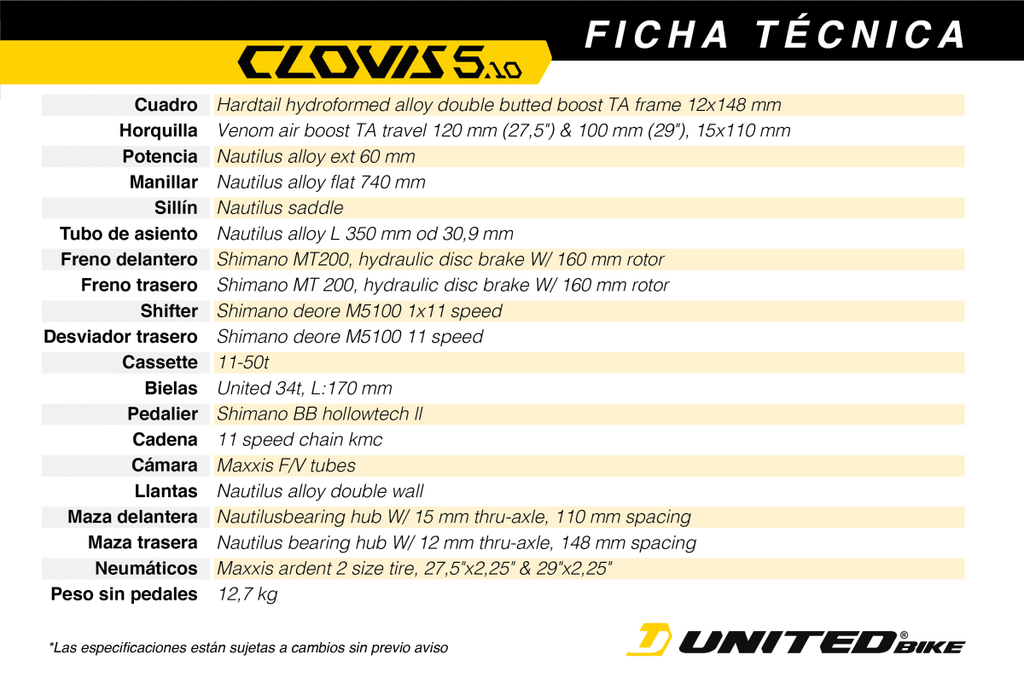 Bicicleta Clovis 5.10 Aro 27.5 -