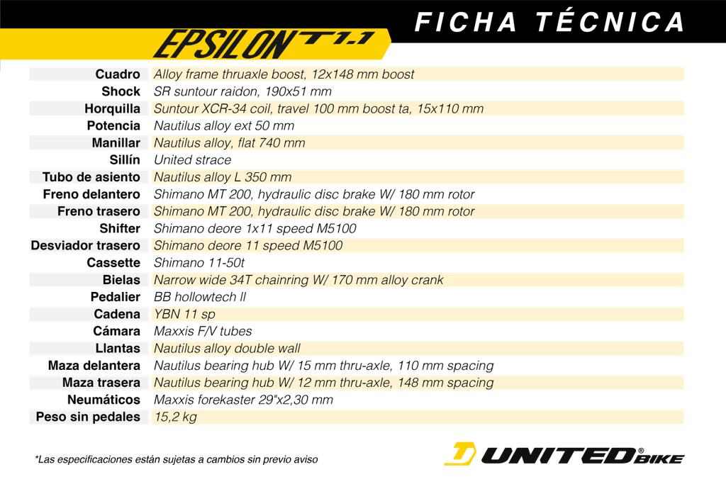 Bicicleta Epsilon T1.1 Aro 29 - Talla: M, Color: Cafe