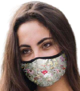 Mascarilla Adulto Flores