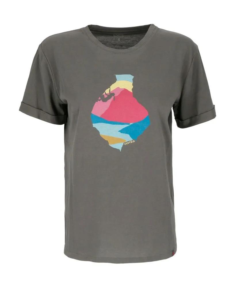 Polera Manga Corta Escalada Women - Color: Dark Grey