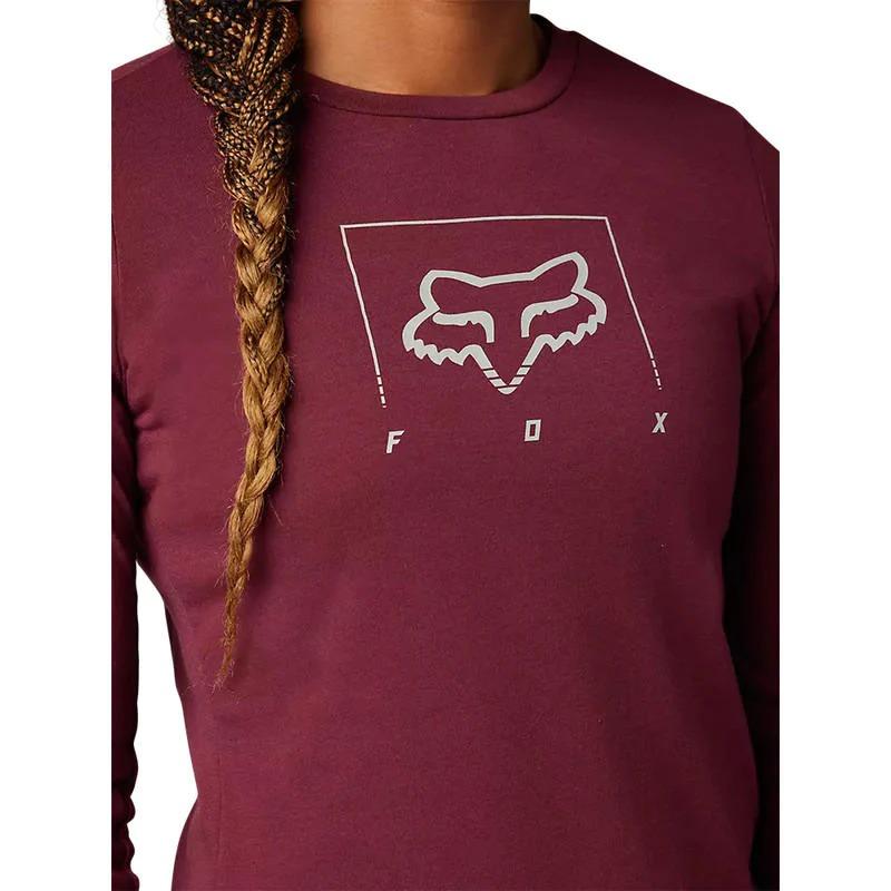 Miniatura Polera Bicicleta Mujer Manga Larga Ranger Drirelease®  - Color: Burdeo