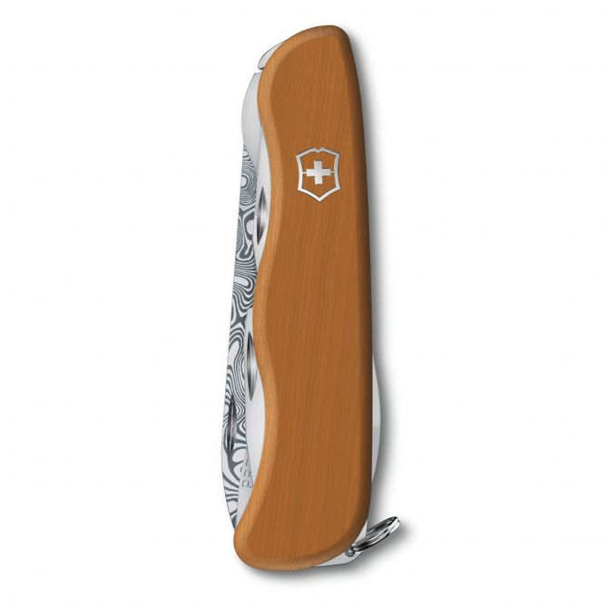 Navaja Picknicker Wood 111 mm 10 Fun  - Color: Damast