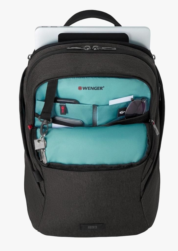 Miniatura Mochila para portátil de 16 pulgadas con compartimento para tableta - Color: Gris