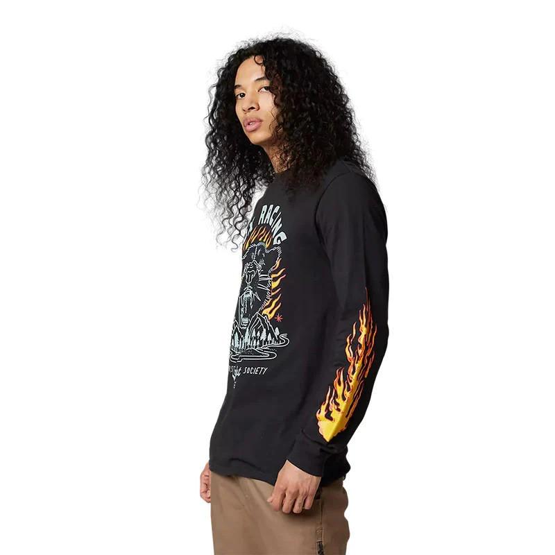 Polera Lifestyle Manga Larga Parkerboss - Color: Negro