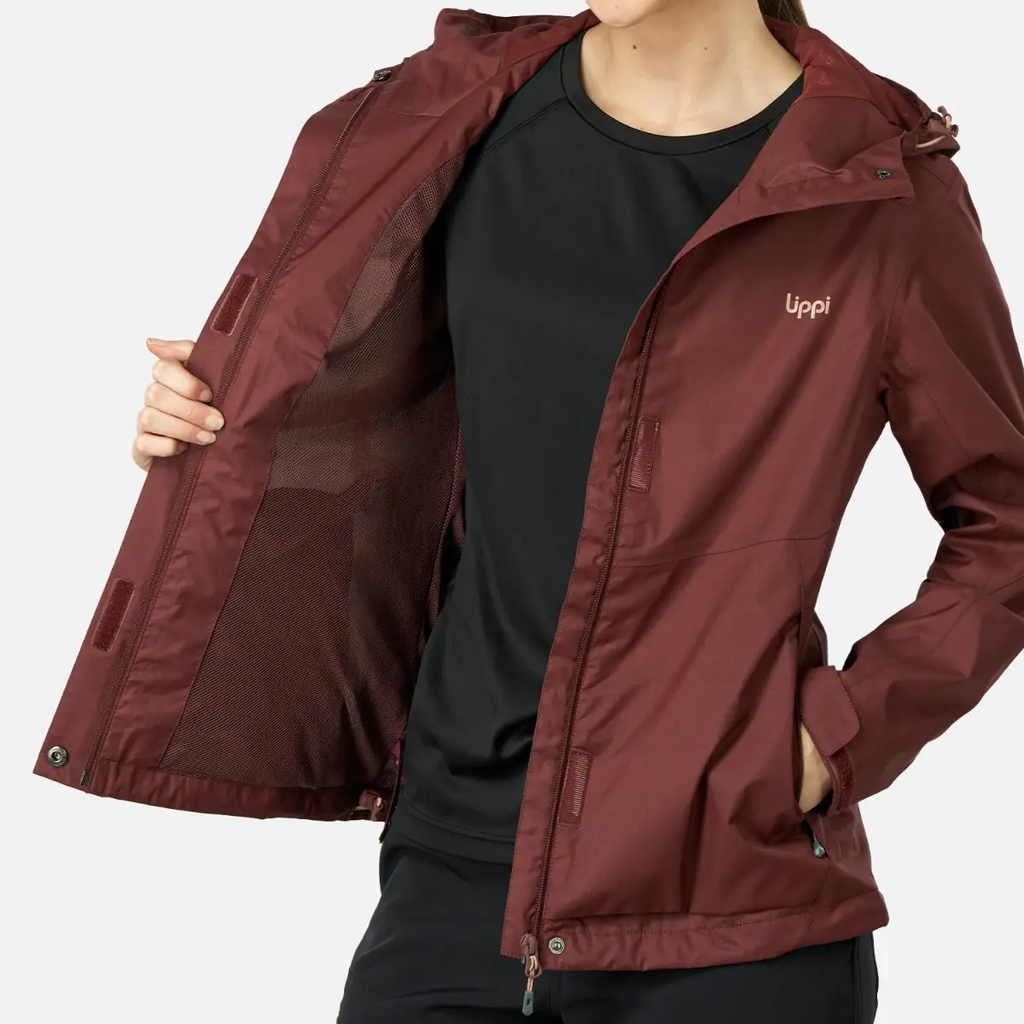 Miniatura Chaqueta Mujer Blizzard B-Dry Hoody Jacket - Color: Burdeo