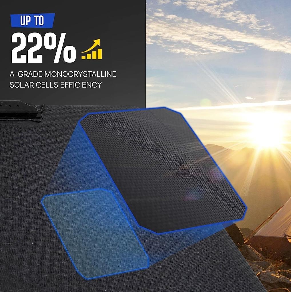 Miniatura Panel Solar Flexible Para Techo Etfe 55w - Color: Negro