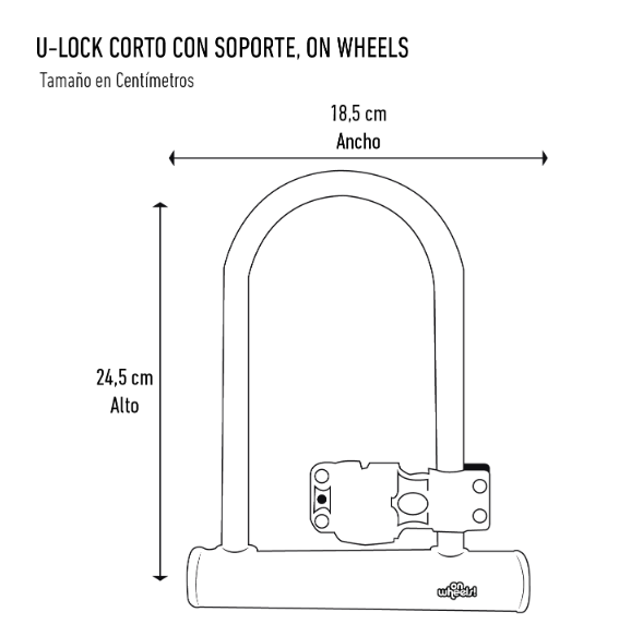 Casco Sport U-Lock Corto Con Soporte  -