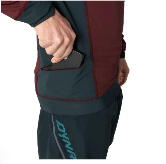 Miniatura Polera Manga Larga Hombre Alpine - Color: Bordo/Negro