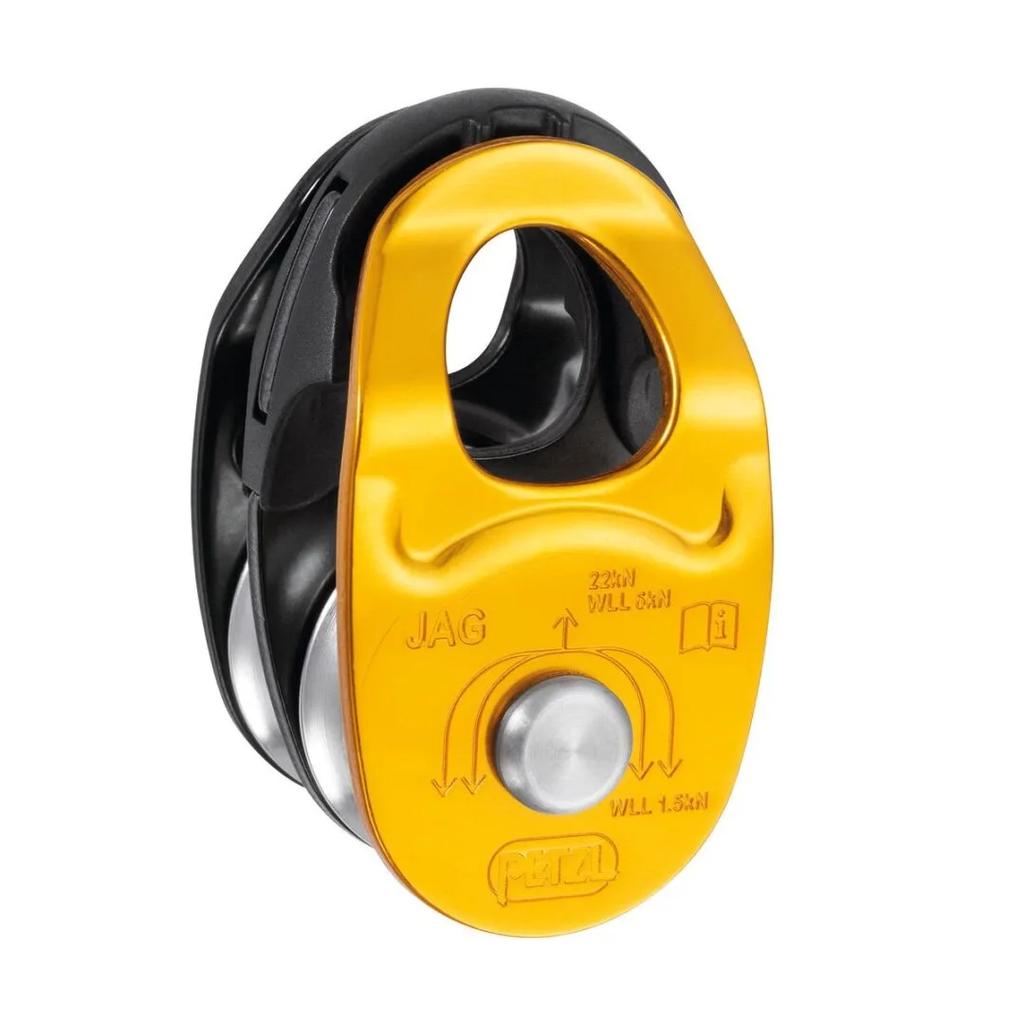 Polea Doble JAG 16kN - Color: Negro Amarillo