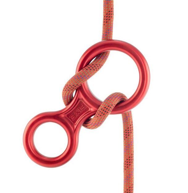 Descendedor – Asegurador Tipo 8 40kN - Color: Rojo