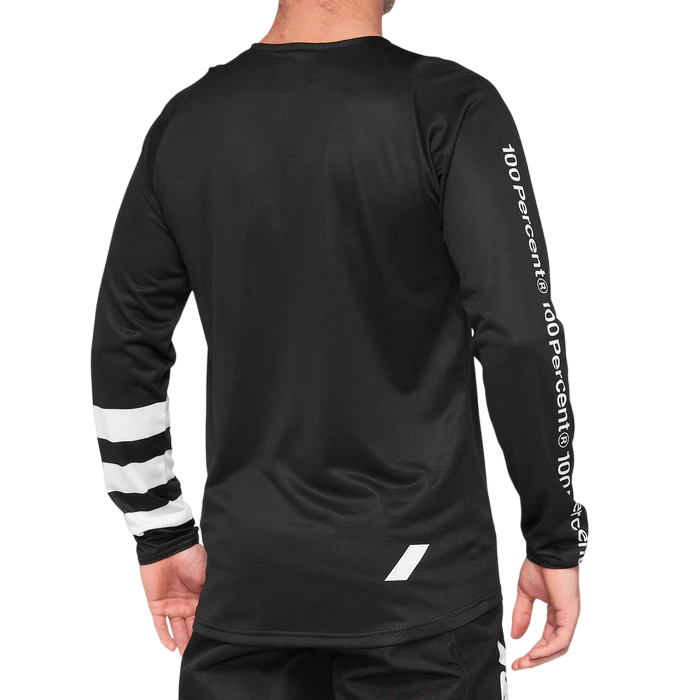 Jersey De Ciclismo R-Core Manga Larga Hombre - Color: Negro