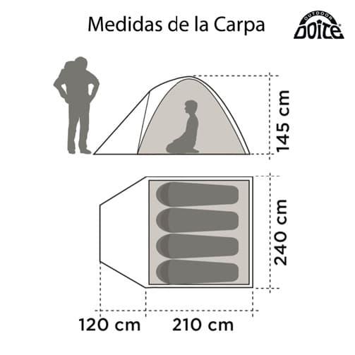 Carpa High Camper SL 4 Personas -