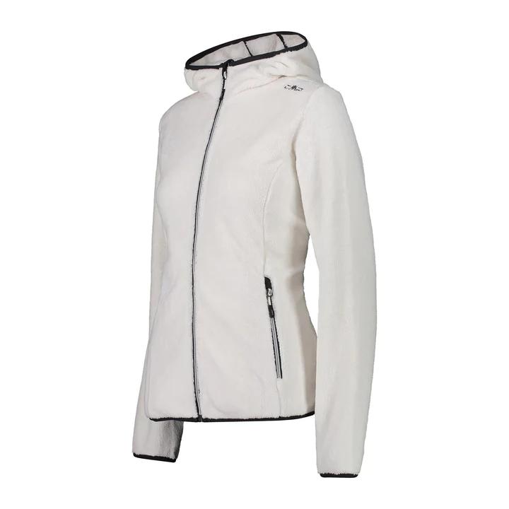 Miniatura Chaqueta Polar Mujer Fix Hood-38P1546 - Color: B.Gesso-Antracite