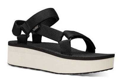 Sandalia Mujer Flatform Universal - Color: Negro