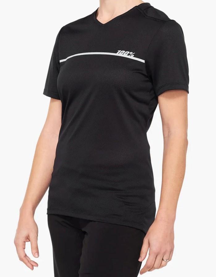 Jersey Ridecamp Mujer Manga Corta - Color: Negro