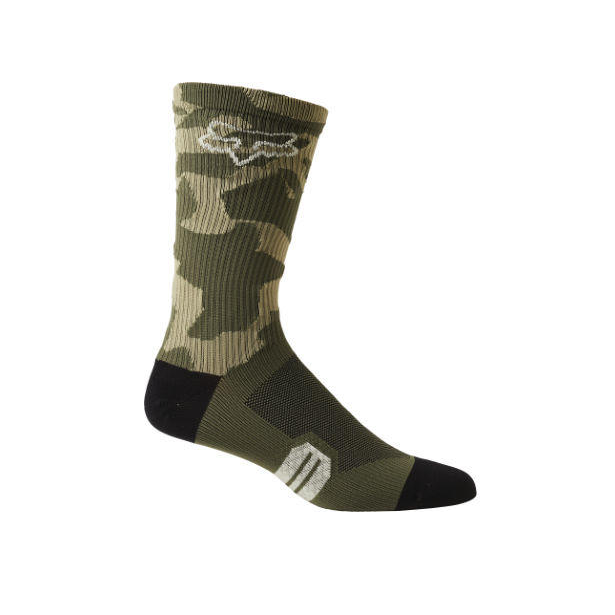 Calcetines Bicicleta Cushioned Crew - Color: Verde Camuflaje