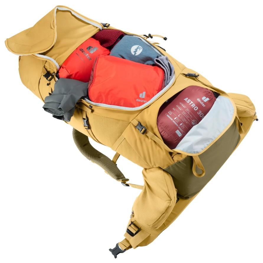 Miniatura Mochila Aircontact Core 60 + 10 - Color: Mostaza