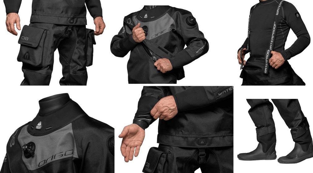 D8 Origo Drysuit - Color: Negro