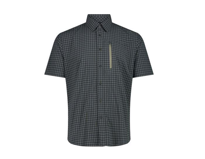 Camisa Hombre Manga Corta Con Bolsillo Frontal