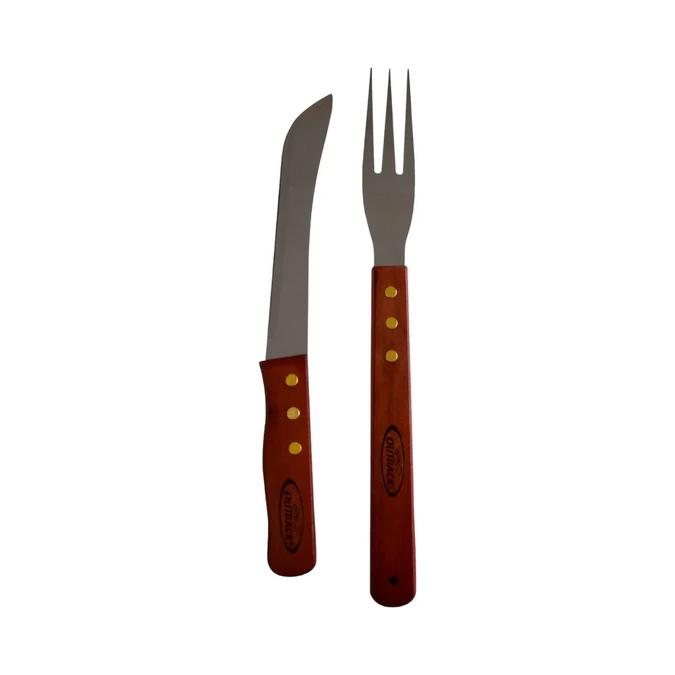 Set De Asado 2 Piezas (Cuchillo-Tenedor) -