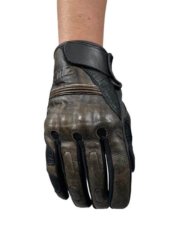 Miniatura Guantes Moto Calle Cuero -