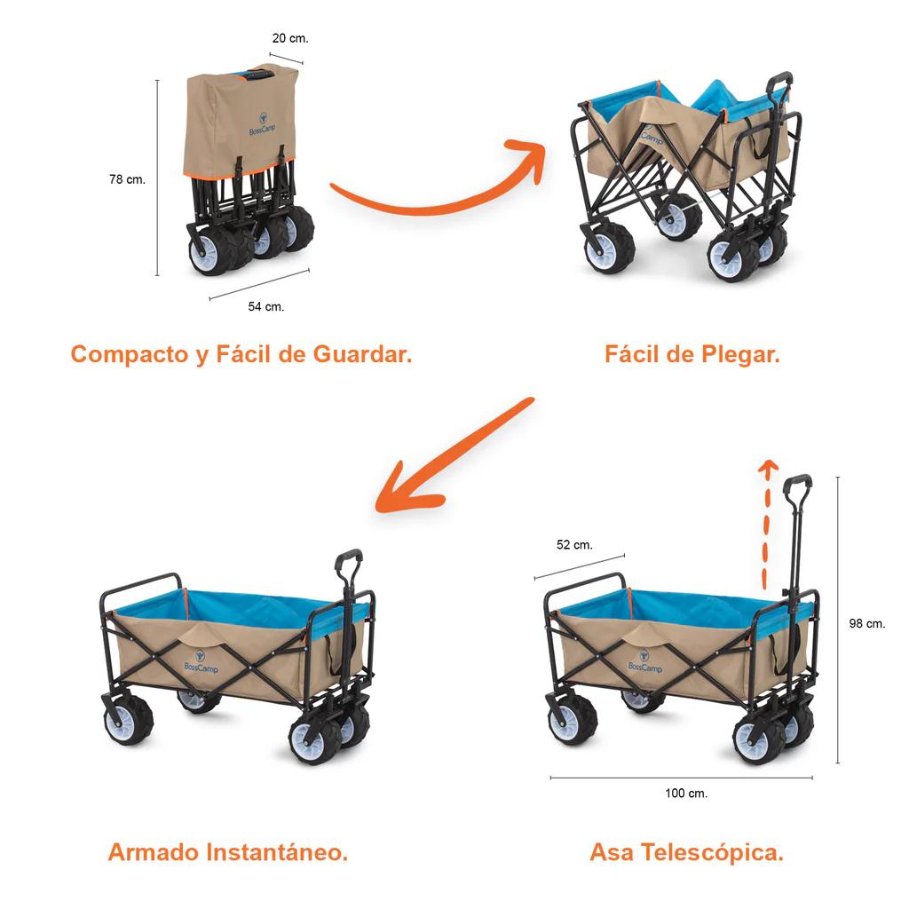 Miniatura Carro de transporte plegable Quintay -