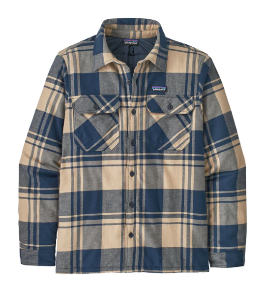 Miniatura Camisa Hombre Insulated Organic Cotton Midweight Fjord Flannel - Color: Azul