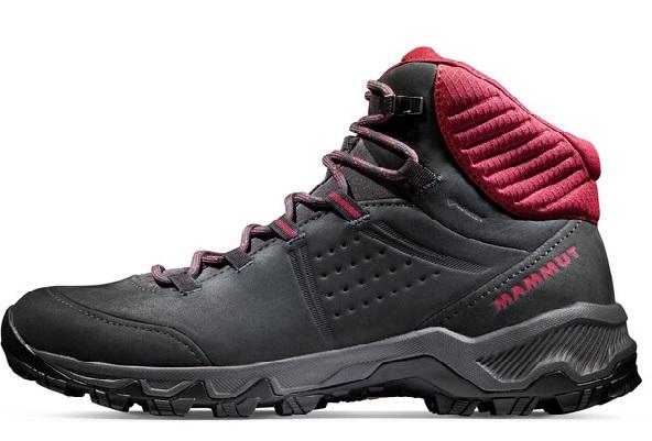 Zapatilla Mujer Nova Iv Mid  - Color: Black-Blood red